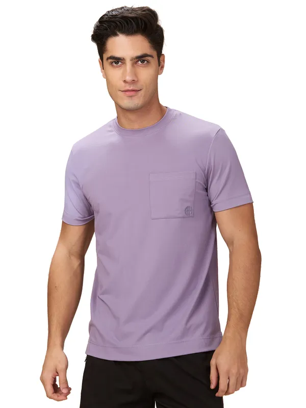 Being Human Mens-Top Crew Neck Lavender