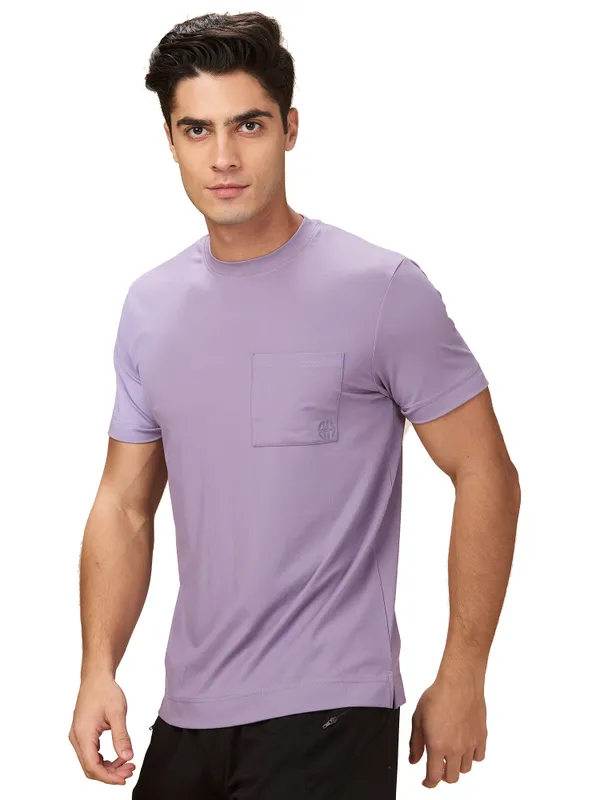 Being Human Mens-Top Crew Neck Lavender