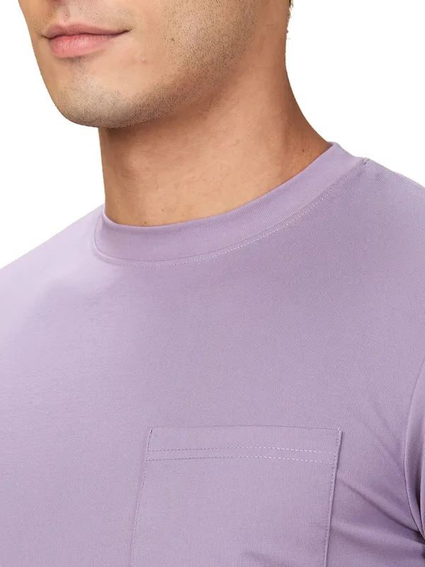 Being Human Mens-Top Crew Neck Lavender