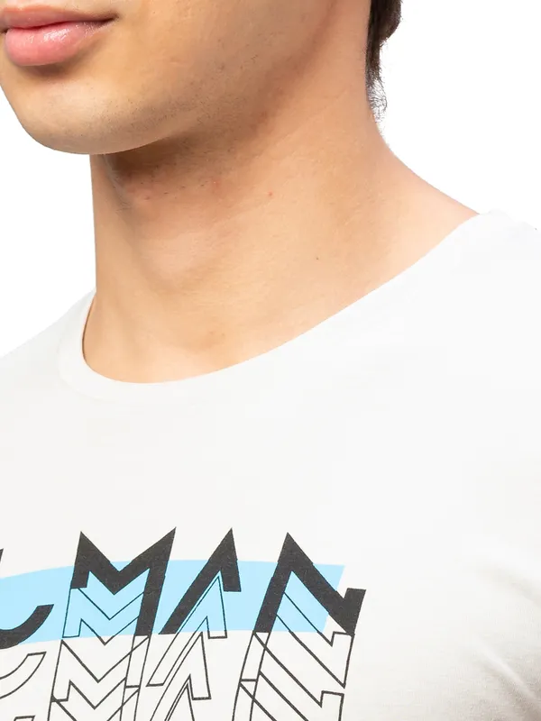 Being Human Regular Fit Men Crew Neck T-Shirts-Lt. Grey
