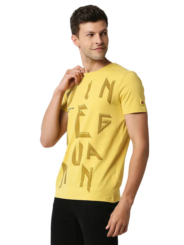 Being Human Clothing Men Regular Fit Crew Neck T-Shirts-Bamboo