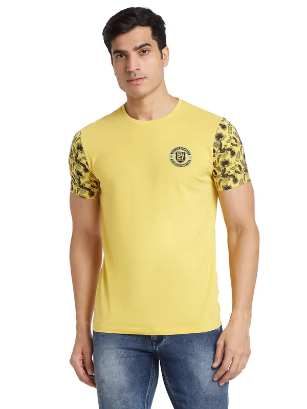 Being Human Regular Fit Men Crew Neck T-Shirts-Mimosa