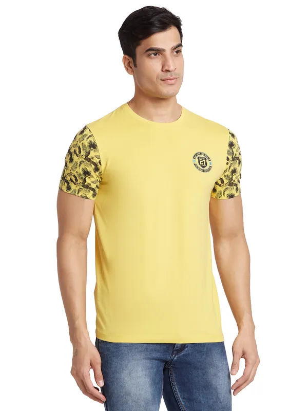 Being Human Regular Fit Men Crew Neck T-Shirts-Mimosa