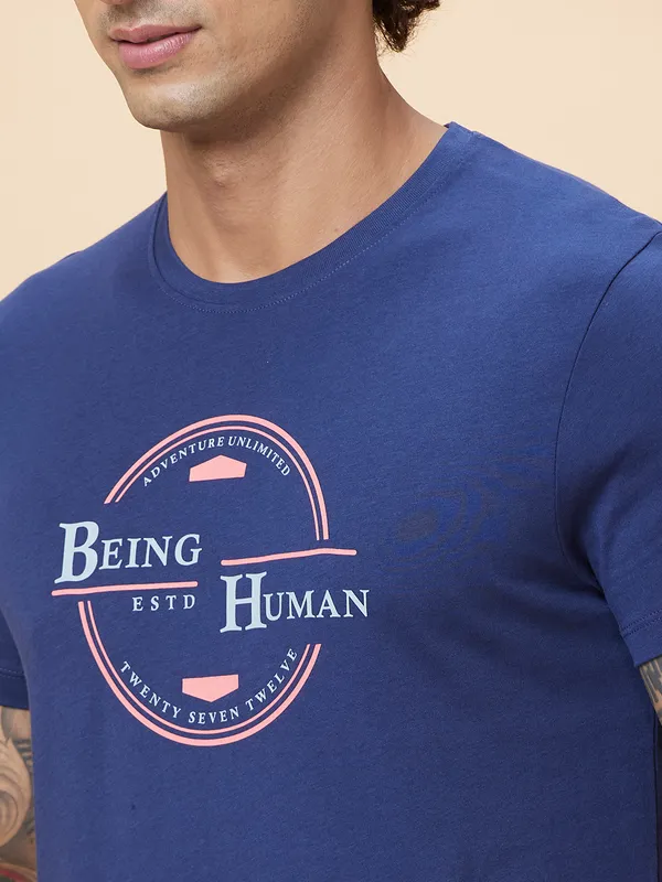 Being Human Clothing Men  T-Shirts-Navy