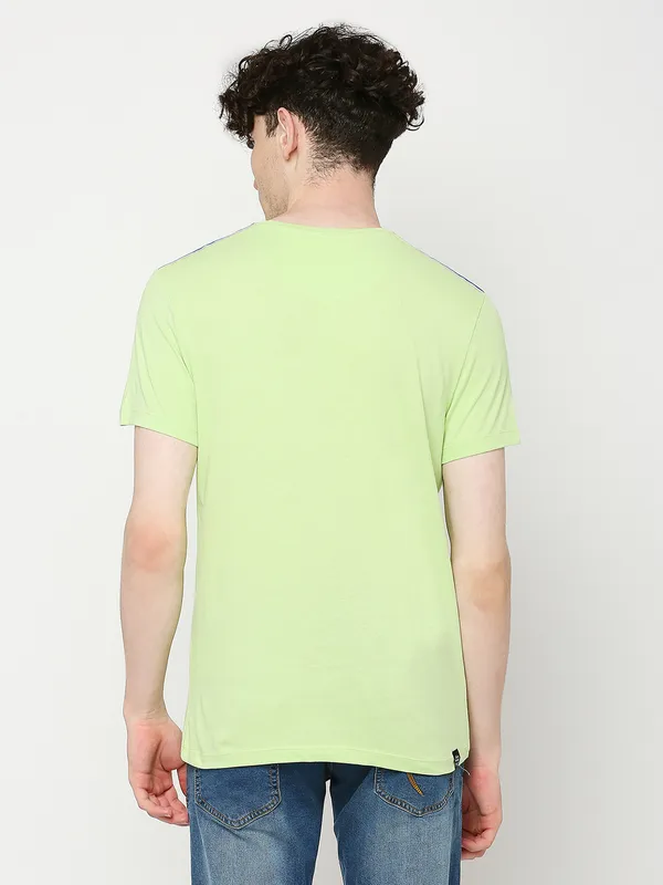 Being Human Men  T-Shirts-Sap Green
