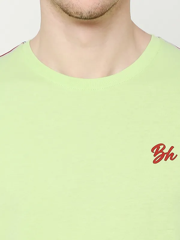 Being Human Men  T-Shirts-Sap Green