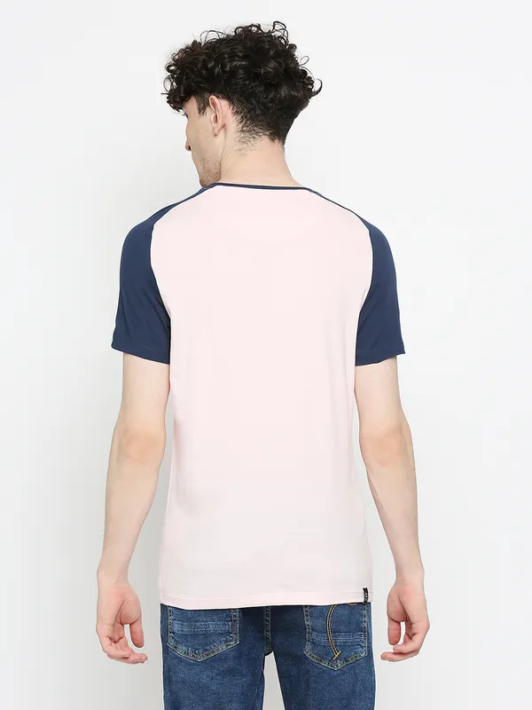 Being Human Clothing Mens Regular Fit T-Shirts-Pink