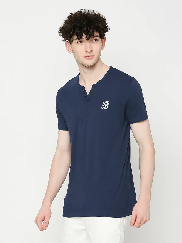 Blue Regular Fit Men's Polo T-Shirt by Being Human Clothing main image 0
