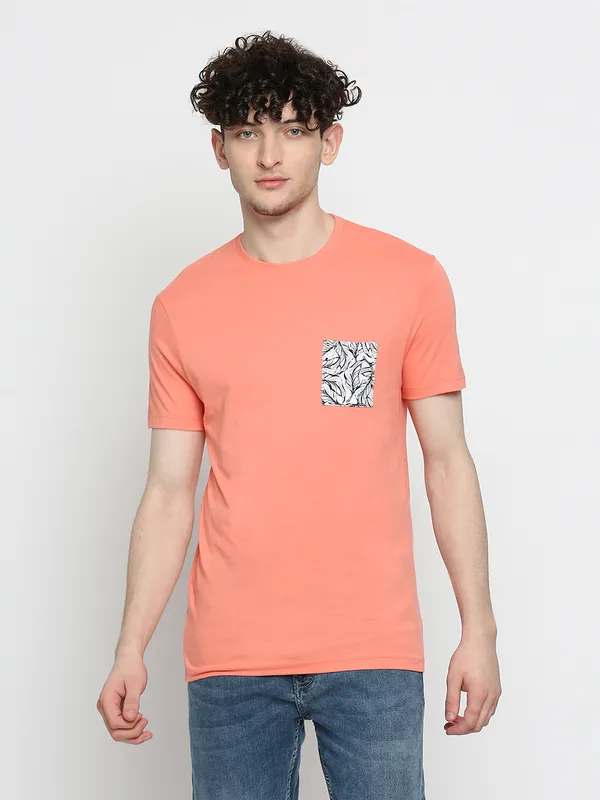 Being Human Men  T-Shirts-Coral