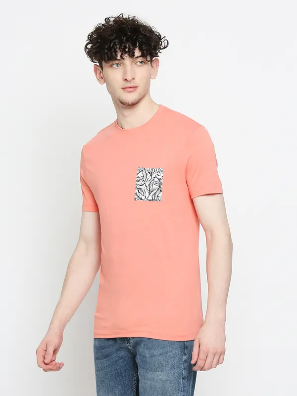 Being Human Men  T-Shirts-Coral