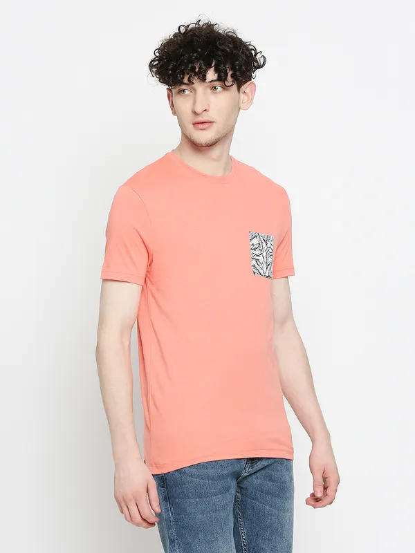 Being Human Men  T-Shirts-Coral