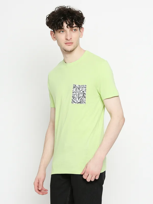 Being Human Men  T-Shirts-Sap Green