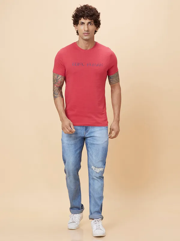 Being Human Clothing Men  T-Shirts-Red