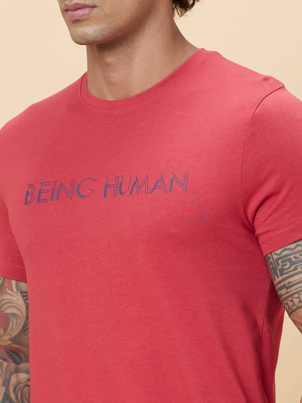 Being Human Clothing Men  T-Shirts-Red
