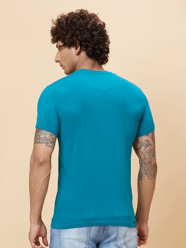 Being Human Clothing Men  T-Shirts-Teal