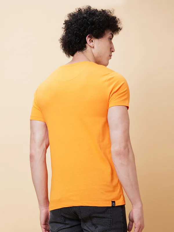 Being Human Clothing Men  T-Shirts-Orange