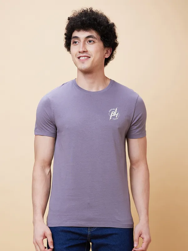 Being Human Clothing Men  T-Shirts-Ash Grey