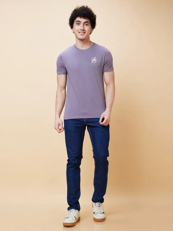 Being Human Clothing Men  T-Shirts-Ash Grey