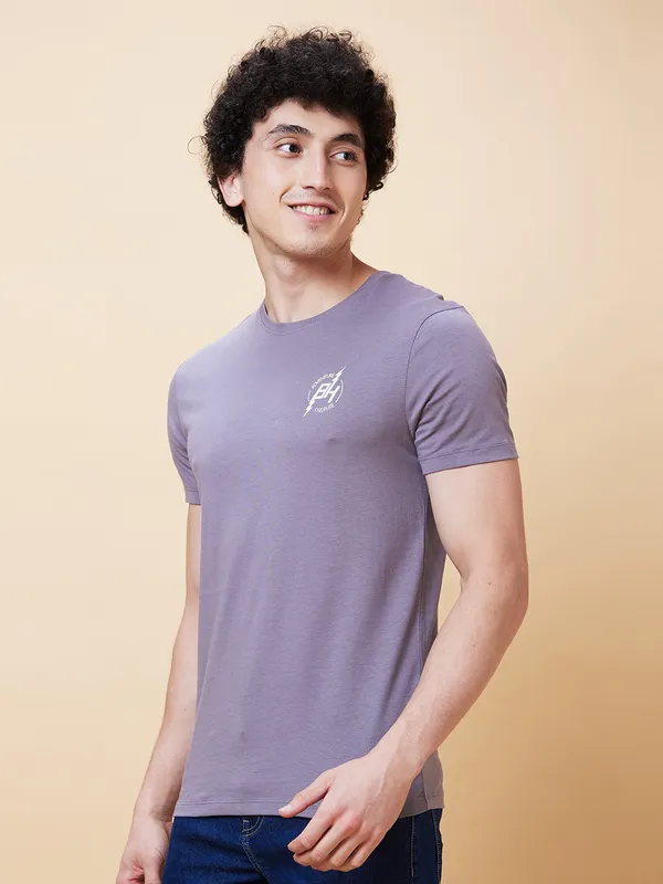 Being Human Clothing Men  T-Shirts-Ash Grey