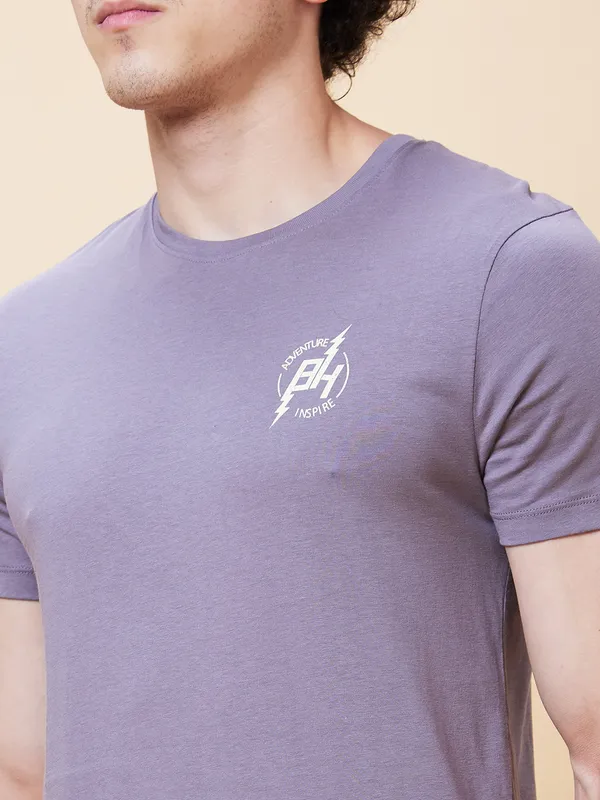 Being Human Clothing Men  T-Shirts-Ash Grey
