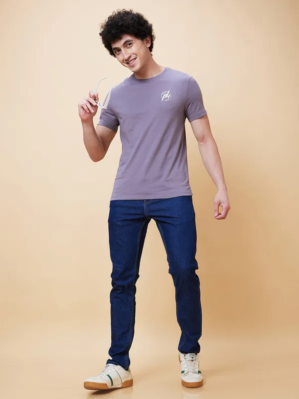 Being Human Clothing Men  T-Shirts-Ash Grey