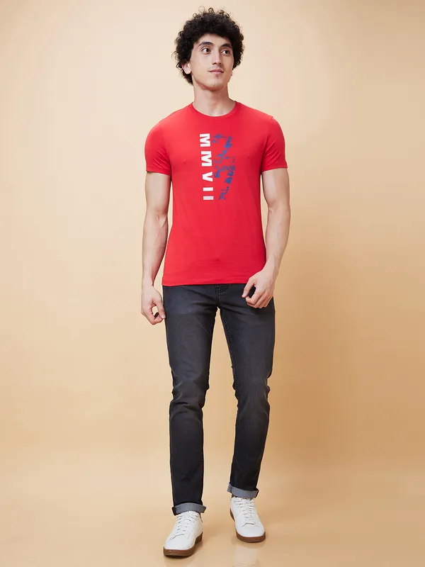 Being Human Men  T-Shirts-Red