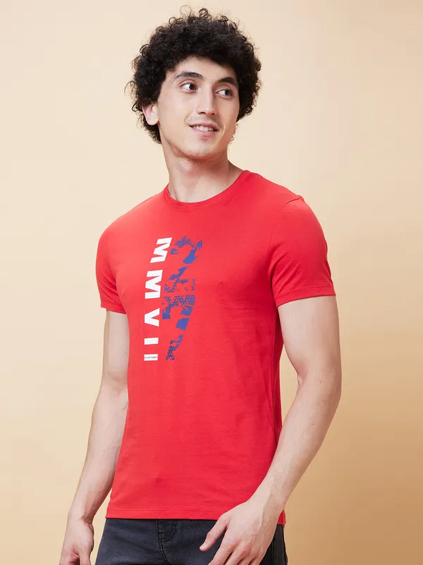 Being Human Men  T-Shirts-Red