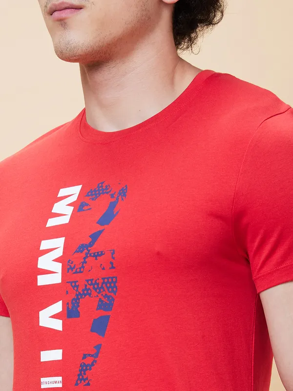 Being Human Men  T-Shirts-Red