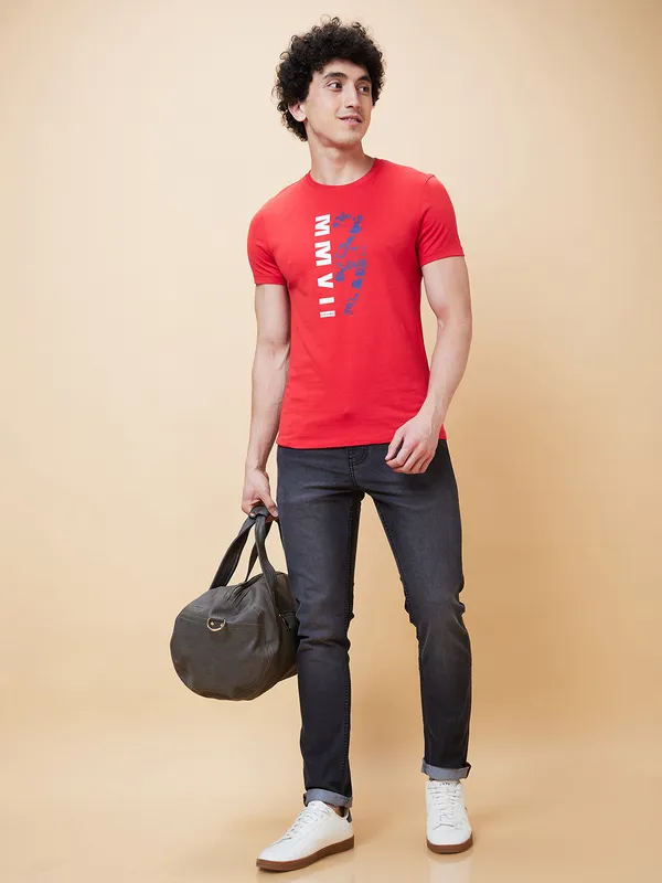Being Human Men  T-Shirts-Red