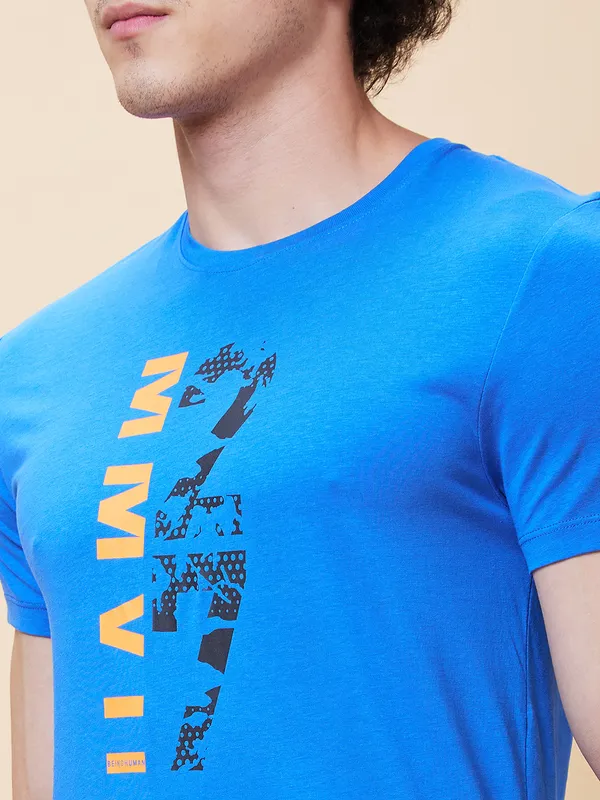 Being Human Men  T-Shirts-Royal Blue