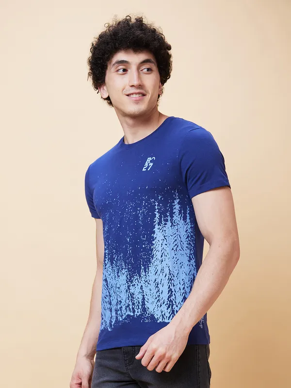 Being Human Clothing Men  T-Shirts-Navy