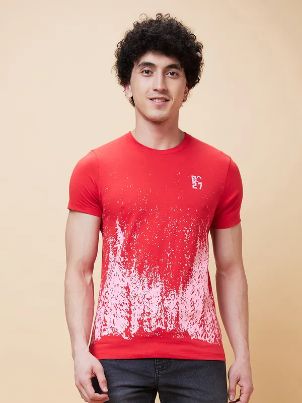 Being Human Clothing Men  T-Shirts-Red