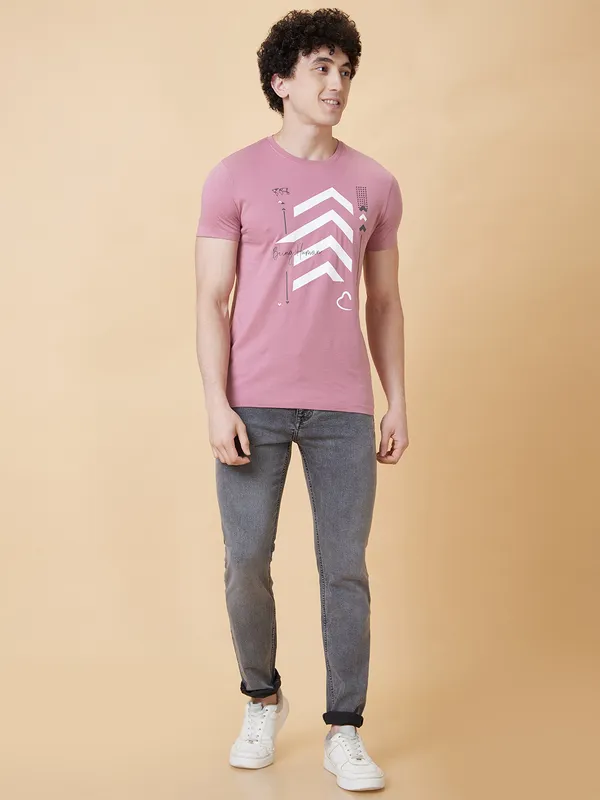 Being Human Clothing Men  T-Shirts-Nostalgia Rose