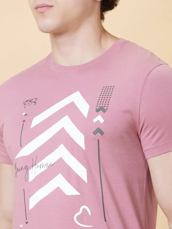 Being Human Clothing Men  T-Shirts-Nostalgia Rose