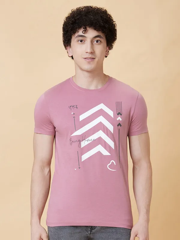 Being Human Clothing Men  T-Shirts-Nostalgia Rose