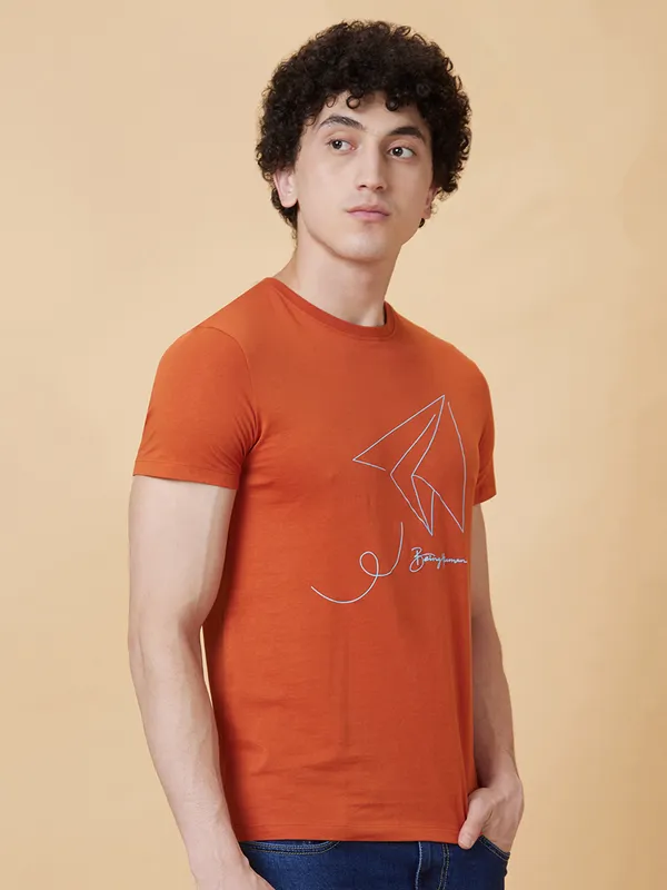 Being Human Clothing Men  T-Shirts-Chinese Brown