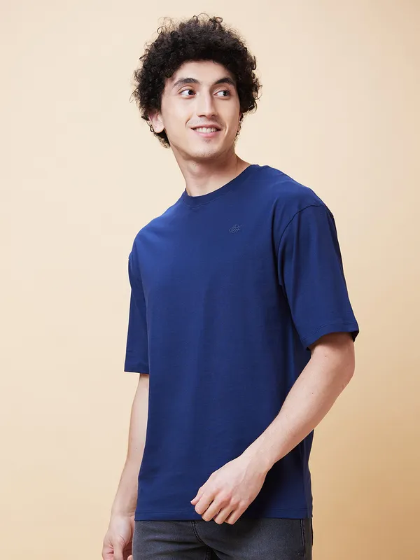 Being Human Men  T-Shirts-Navy