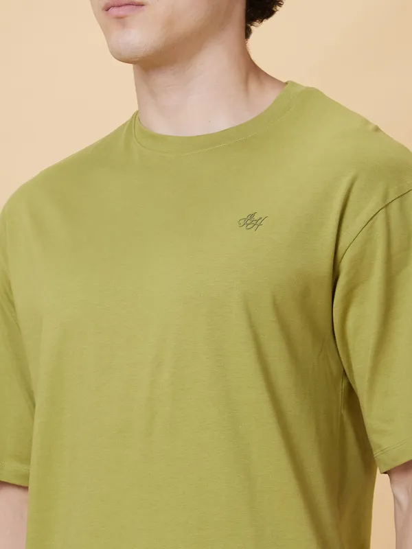 Being Human Men  T-Shirts-Olive