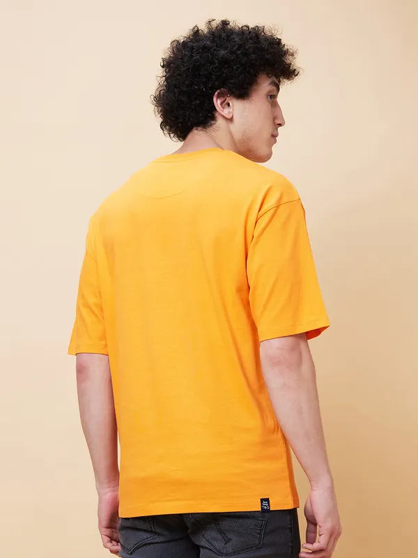 Being Human Men  T-Shirts-Orange