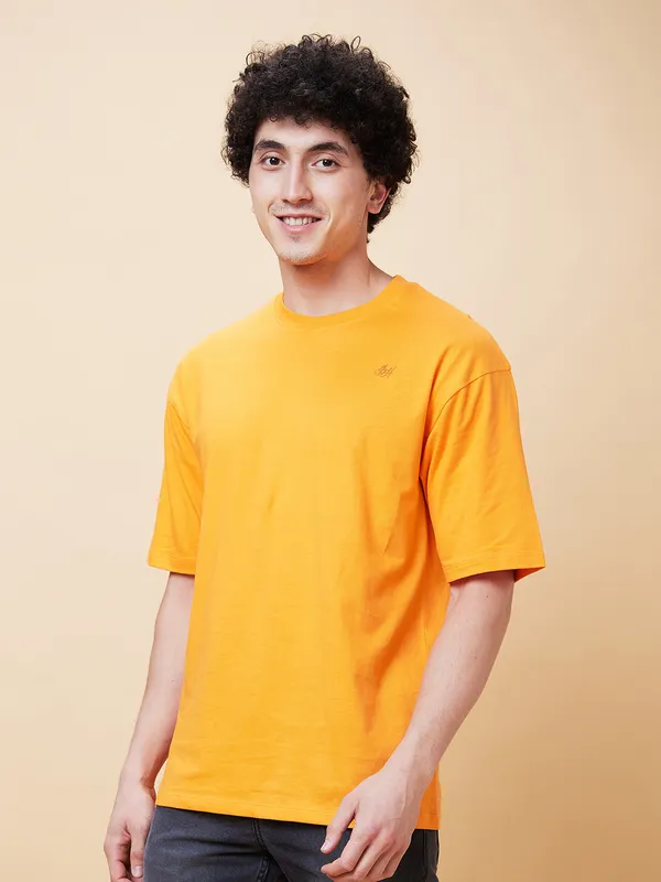 Being Human Men  T-Shirts-Orange