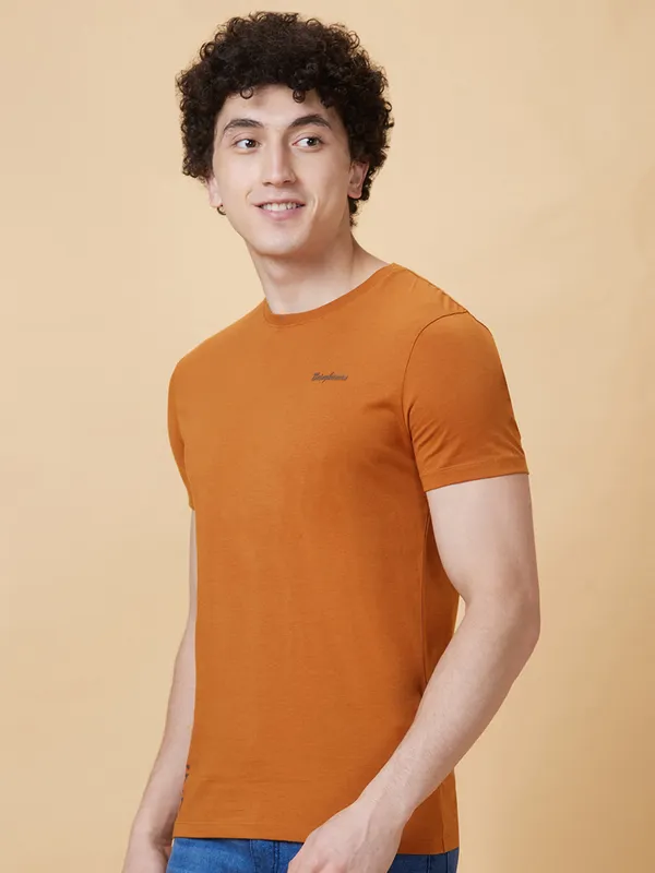 Being Human Clothing Men  T-Shirts-Sudan Brown