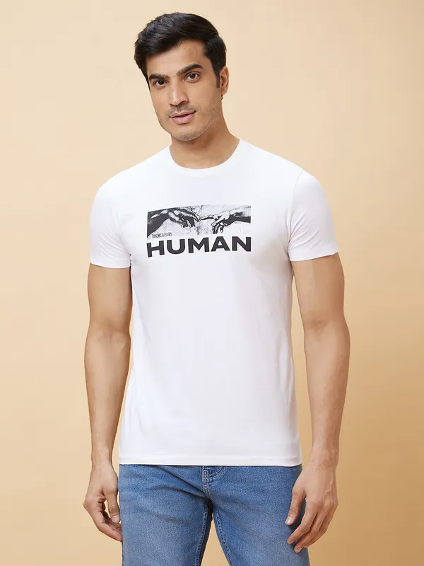 Being Human Men  T-Shirts-White