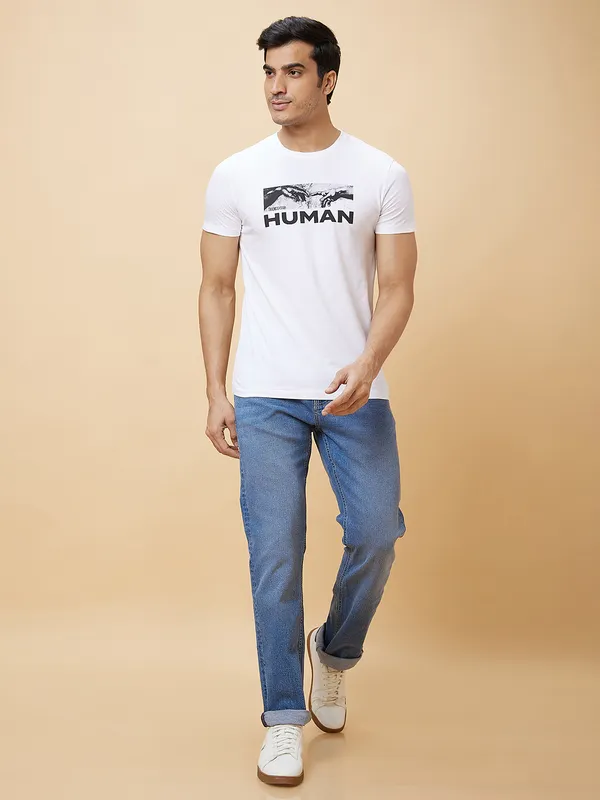 Being Human Men  T-Shirts-White