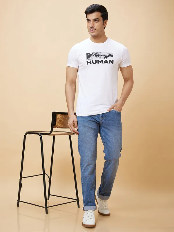 Being Human Men  T-Shirts-White