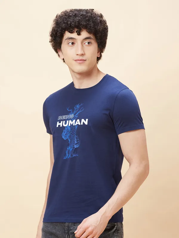 Being Human Men  T-Shirts-Navy