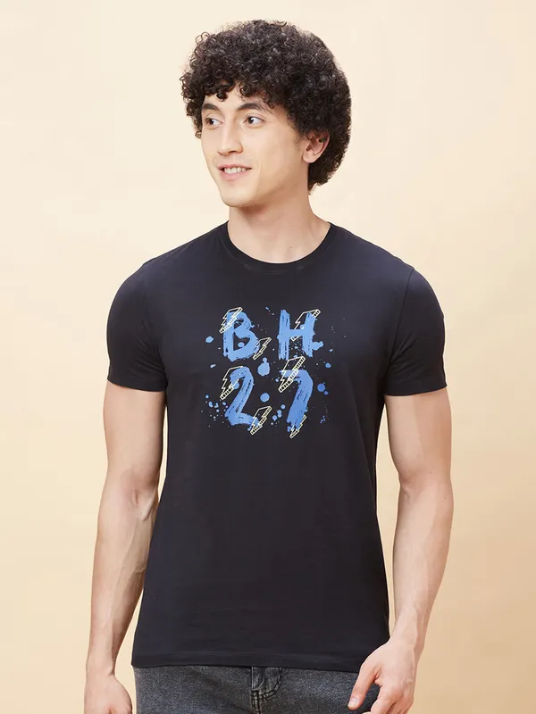 Being Human Men  T-Shirts-Black