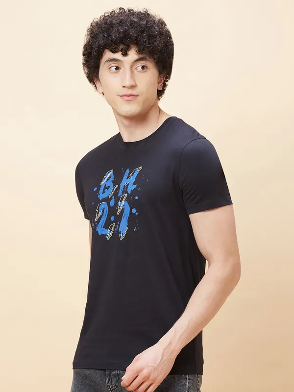 Being Human Men  T-Shirts-Black