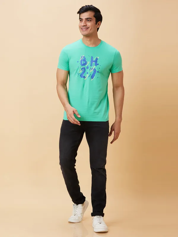 Being Human Men  T-Shirts-Jade Green