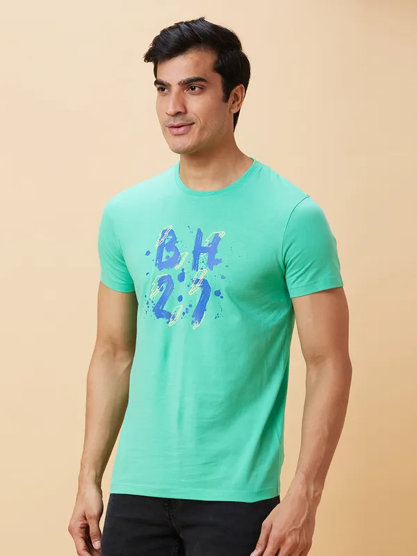 Being Human Men  T-Shirts-Jade Green