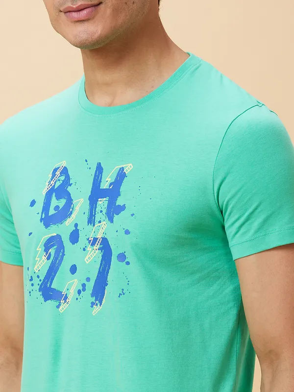 Being Human Men  T-Shirts-Jade Green